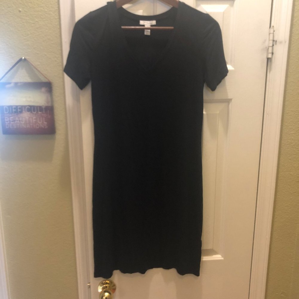 Daily Ritual V-neck Navy T-shirt dress - Small